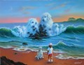 dogs in sea Fantasy
